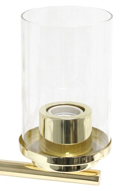 Shop Lalia Home Three Light Glass Shade Flush Mount Pendant Light In Gold
