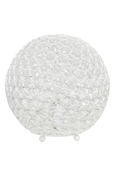 Shop Lalia Home Crystal Orb Table Lamp In White