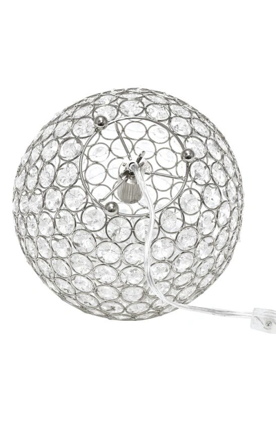Shop Lalia Home Crystal Orb Table Lamp In Chrome