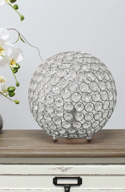 Shop Lalia Home Crystal Orb Table Lamp In Chrome