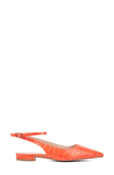 Shop Fashion To Figure Bevelyn Pointed Toe Pump In Orange