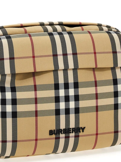 Shop Burberry Paddy Crossbody Bag In Beige