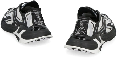 Shop Dolce & Gabbana Fast Knit Low-top Sneakers In Black