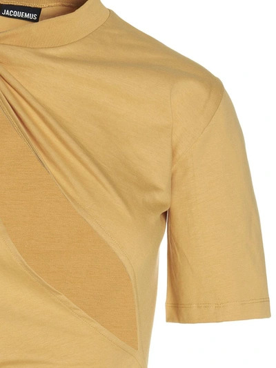 Shop Jacquemus 'perola' T-shirt In Yellow