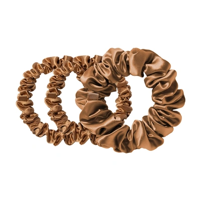 Shop Slip Back To Basics Assorted Scrunchies In Copper