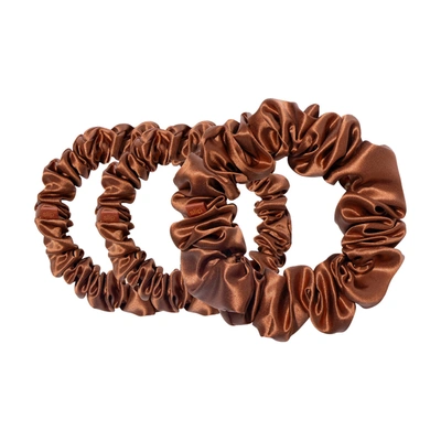Slip Back To Basics Assorted Scrunchies In Auburn