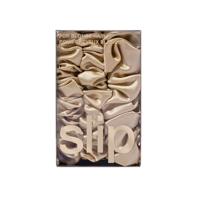 Slip Back To Basics Assorted Scrunchies In Blonde