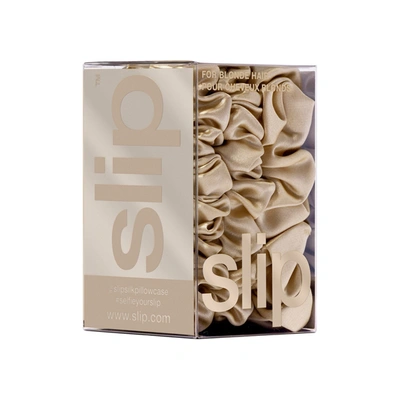Slip Back To Basics Assorted Scrunchies In Blonde