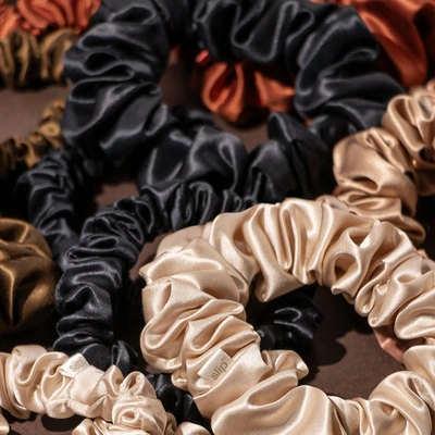 Shop Slip Back To Basics Assorted Scrunchies In Copper