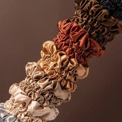 Slip Back To Basics Assorted Scrunchies In Copper