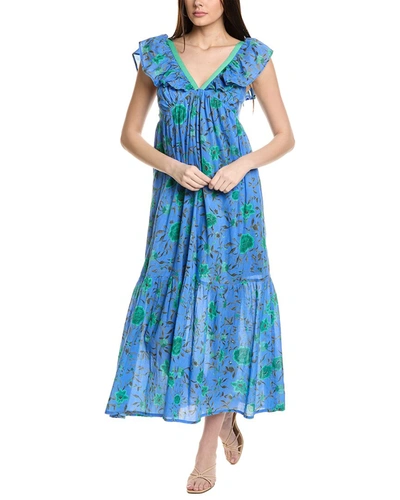 Shop Ro's Garden Jasmin Maxi Dress In Blue