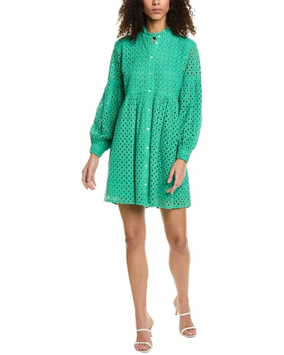 Shop Jude Connally Gloria Babydoll Dress In Green