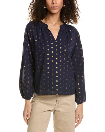 Shop Jude Connally Lilith Blouse In Blue