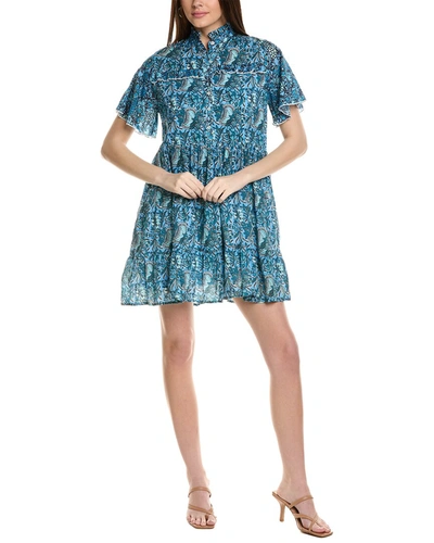 Shop Ro's Garden Joey Mini Dress In Blue