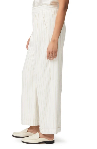 Shop Paige Kennie Stripe Wide Leg Pants In Afterglow Multi