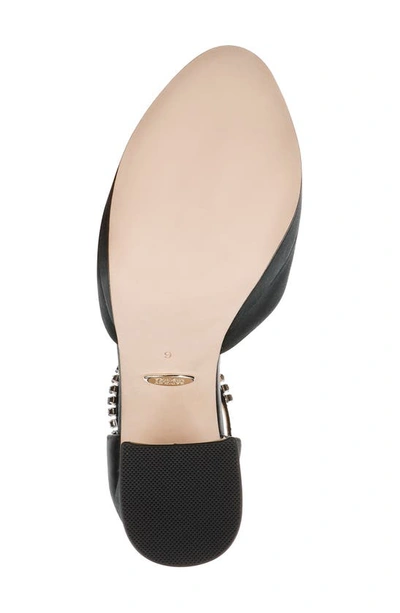 Shop Badgley Mischka Felixa Ankle Strap Platform Sandal In Black Satin
