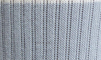 Le Bon Shoppe Boyfriend Crew Socks In Blue Grey