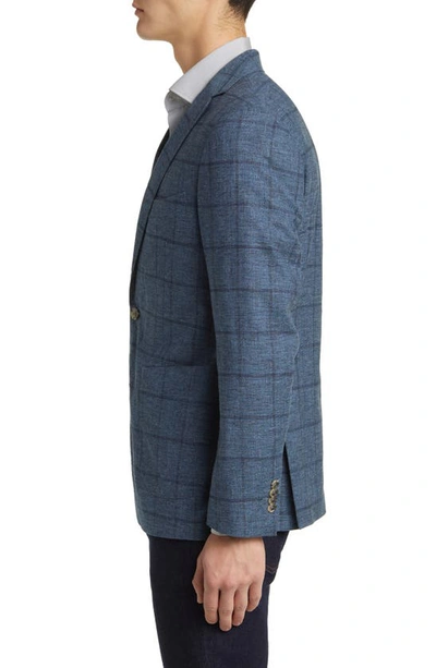 Shop Rodd & Gunn Lake Roxburgh Windowpane Plaid Sport Coat In Prussian