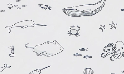 Pehr Life Aquatic Organic Cotton Crib Sheet In Life Aquatic
