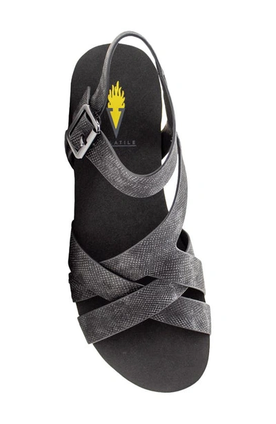 Volatile Sand Castle Water Resistant Sandal In Black