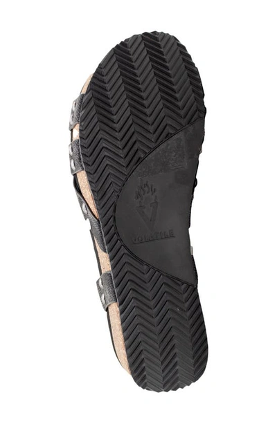 Volatile Sand Castle Water Resistant Sandal In Black