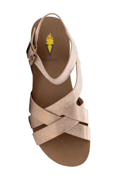 Volatile Sand Castle Water Resistant Sandal In Bronze