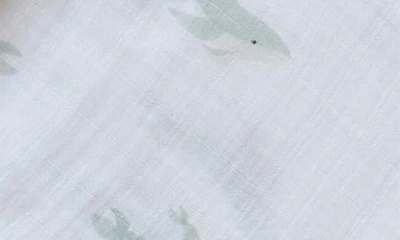 Pehr Print Organic Cotton Swaddle In Follow Me Whale