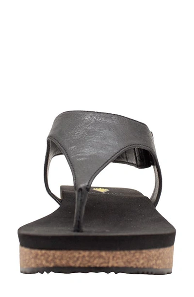 Volatile Trek Water Resistant Flip Flop In Black