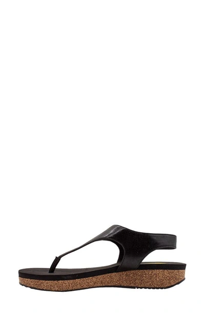 Volatile Trek Water Resistant Flip Flop In Black