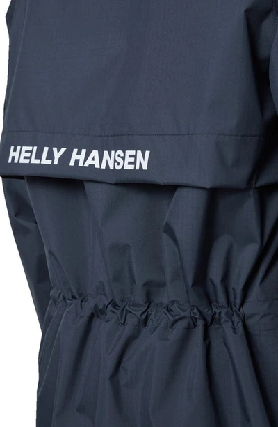 Shop Helly Hansen Active Waterproof Raincoat In Navy