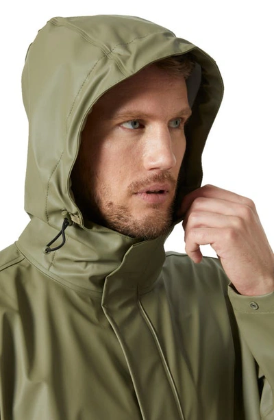 Shop Helly Hansen Moss Waterproof Rain Jacket In Lav Green