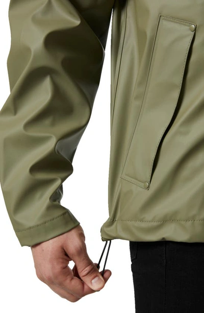 Shop Helly Hansen Moss Waterproof Rain Jacket In Lav Green