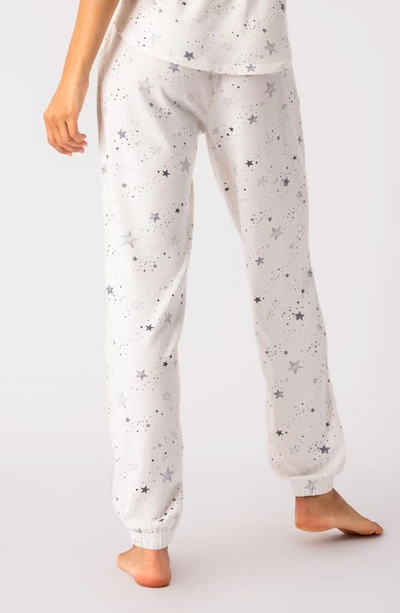 Shop Pj Salvage Peachy Party Pajama Pants In Ivory