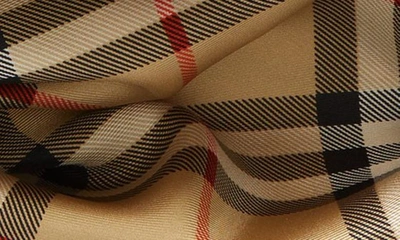 Burberry Check Square Silk Twill Scarf In Sand