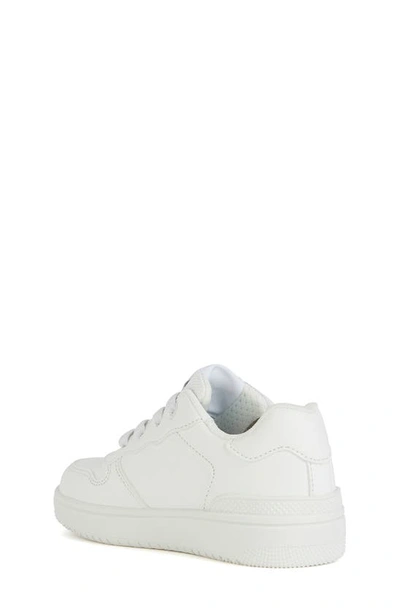 Shop Geox Kids' Washiba Sneaker In White