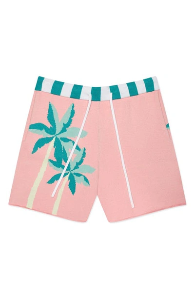Shop Mavrans Beverly Hills Knit Shorts In Pink