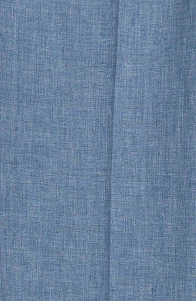 Shop Tallia Kids' Linen Blend Dress Pants In Blue