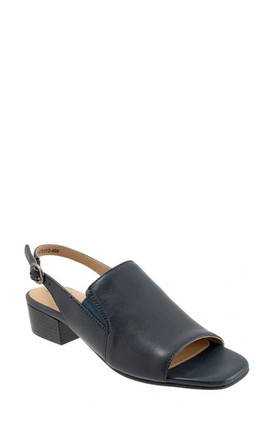 Shop Trotters Nila Slingback Sandal In Navy