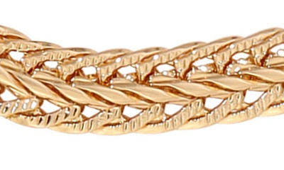 Shop Ettika Woven Chain Necklace In Gold