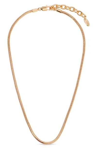 Ettika Snake Chain Necklace In Gold