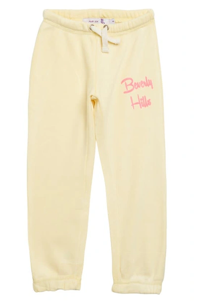 Shop Play Six Kids' Burnout Sweatpants In Sunny Yellow