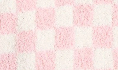 Shop Envogue Checkerboard Oversized Throw Blanket In Pink