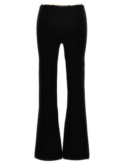 Alexander Wang Erino Wool Bootcut Pants In Black