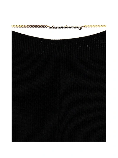Alexander Wang Erino Wool Bootcut Pants In Black