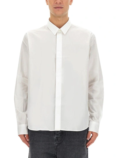 Shop Ami Alexandre Mattiussi Ami Paris Cotton Shirt Unisex In White