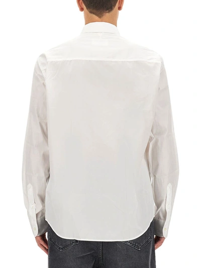 Shop Ami Alexandre Mattiussi Ami Paris Cotton Shirt Unisex In White