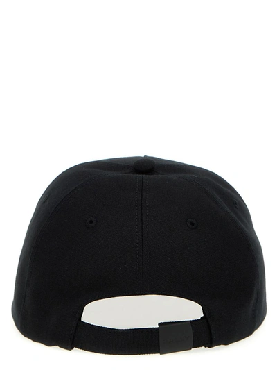 Shop Bally Embroidered Logo Hat In White/black