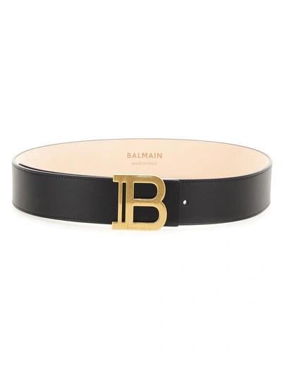 Shop Balmain B-belt Belt In Black