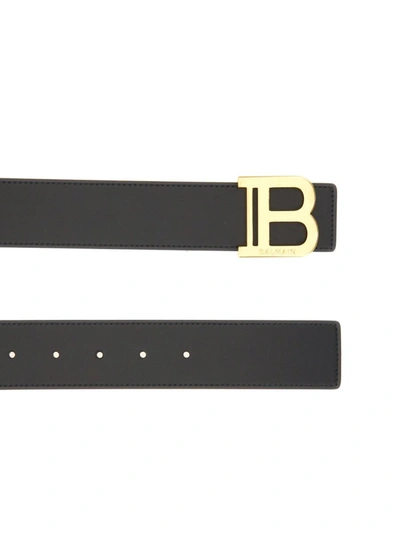 Shop Balmain B-belt Belt In Black