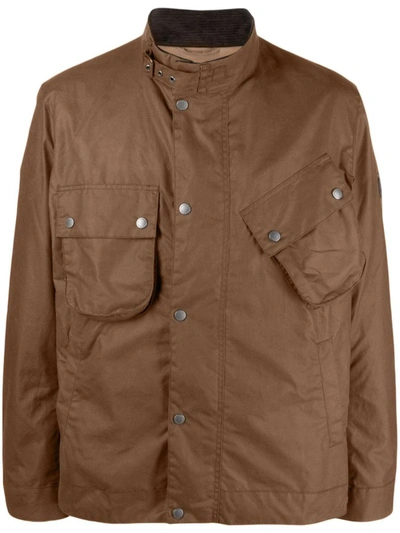 Shop Barbour Cormer Wax Clothing In Brown